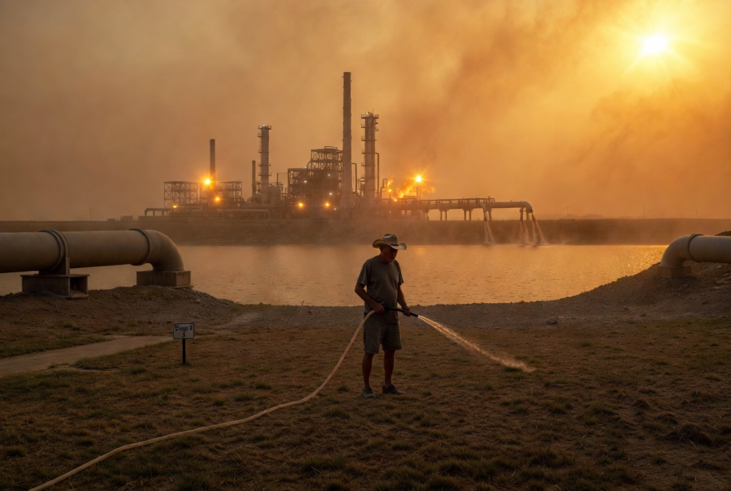 大石油公司把水库喝干