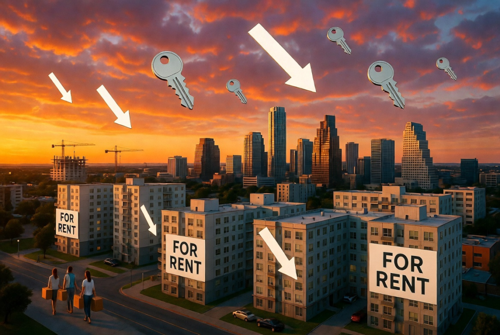 奥斯汀租金暴跌16%！全美最大城市“建房降租”奇迹。